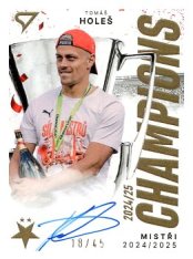 podepsaná karta 2025-26 SportZoo SK Slavia Praha Champions /45 CHS-Tomáš Holeš