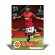 Fotbalová kartička Topps Now UEL 1 Amad Diallo Manchester United