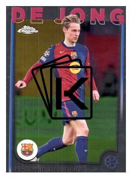 fotbalová kartička 2024-25 Topps Chrome 172 Frenkie de Jong, FC Barcelona