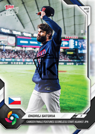 2026 World Baseball Classic Topps NOW Ondrej Satoria