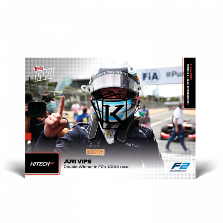 kartička Formule 1 Topps Now 2021 019 Juri Vips Hitech F2
