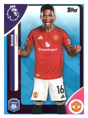fotbalová kartička 2025-26 Topps  Premier League 211 Amad  (Manchester United)-PARALLEL Blue