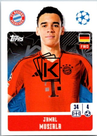 2024-25 Topps Champions League 180 Jamal Musiala (FC Bayern München)