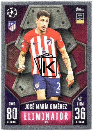 Fotbalová kartička 2023-24 Topps Match Attax UEFA Club Competitions 159 José María Giménez Atlético de Madrid