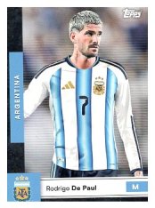 fotbalová kartička 2025-26 Topps Team Set Argentina 6 Rodrigo De Paul