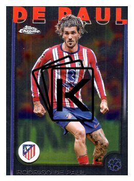 fotbalová kartička 2024-25 Topps Chrome 192 Rodrigo de Paul, Atlético de Madrid