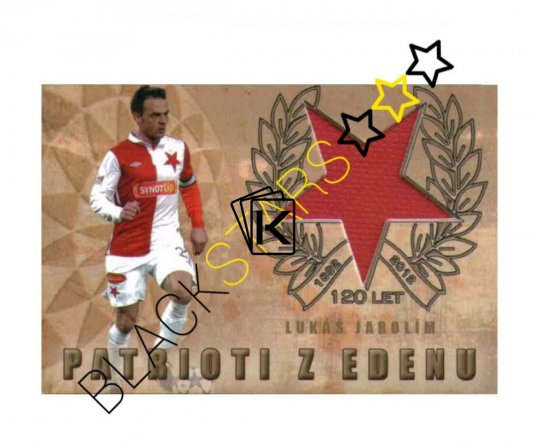 Sešívaní z Edenu Patrioti z Edenu 4. Lukáš Jarolím  SK Slavia Praha memorabilia /25