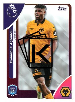 fotbalová kartička 2025-26 Topps  Premier League 293 Emmanuel Agbadou (Wolverhampton Wanderers)