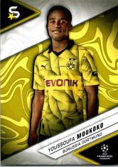 Fotbalová kartička 2023-24 Topps Superstars UEFA Club Competitions 24 Youssoufa Moukoko (Borussia Dortmund)