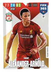 Fotbalová kartička Panini Adrenalyn XL FIFA 365 - 2020 Team Mate 37 Trent Alexander-Arnold Liverpool FC