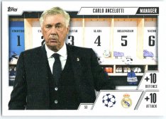 2023-24 Topps Match Attax EXTRA UEFA Club Competition Managers 53 Carlo Ancelotti (Real Madrid CF)