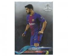 Fotbalová kartička Topps Chrome 2017-18 Champions League 62 Luis Suárez – FC Barcelona