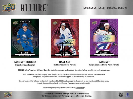 2022-23 Upper Deck Allure Hockey Hobby Balíček