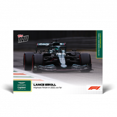 kartička Formule 1 Topps Now 2021 54 Lance Stroll Aston Martin