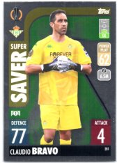 fotbalová kartička 2021-22 Topps Match Attax UEFA Champions Super Saver 281 Claudio Bravo Real Betis