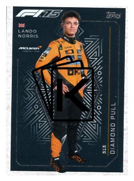 2025 Topps Turbo Attax F1  McLaren Diamond Pull  313 Lando Norris