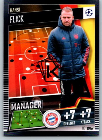 fotbalová kartička 2020-21 Topps Match Attax 101 Champions League 117 Hansi Flick FC Bayern München