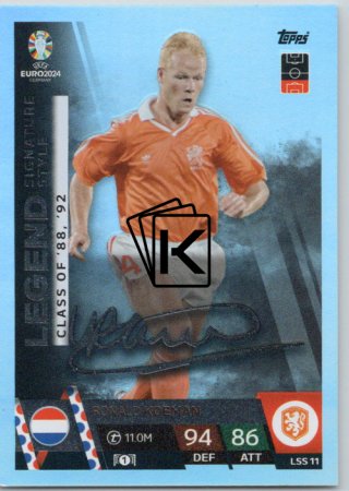 fotbalová karta Topps Match Attax EURO 2024 Legend Signature Style LSS11 Ronald Koeman (Netherlands)