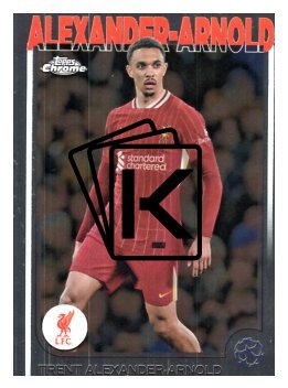 fotbalová kartička 2024-25 Topps Chrome UCC 104 Trent Alexander-Arnold, Liverpool FC