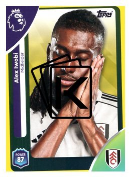 fotbalová kartička 2025-26 Topps  Premier League 154 Alex Iwobi (Fulham)-PARALLEL Yellow