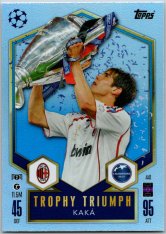 fotbalová kartička 2024-25 Topps Match Attax UEFA Club Competitions Trophy Triumph 441 Kaká (AC Milan)