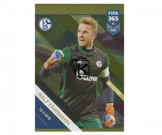 Fotbalová kartička Panini FIFA 365 – 2019 Fans 141 Ralf Fahrmann Schalke 04
