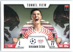 2023-24 Topps Match Attax EXTRA UEFA Club Competition Tunnel View 129 Benjamin Šeško (RB Leipzig)