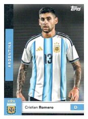 fotbalová kartička 2025-26 Topps Team Set Argentina 2 Cristiano Romero