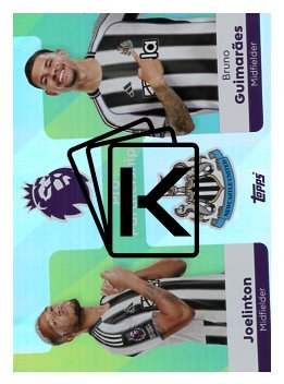 fotbalová kartička 2025-26 Topps  Premier League - Pro Partnership 374 Bruno Guimarães-Joelinton  (Newcastle United)