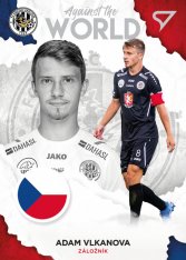 fotbalová kartička 2021-22 SportZoo Fortuna Liga Serie 2 Against the World  AW08 Adam Vlkanova FC Hradec Králové