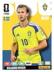fotbalová kartička World Cup 2026 Adrenalyn XL  FTS60.  Benjamin Nygren (Sweden)