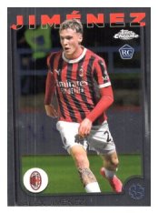 fotbalová kartička 2024-25 Topps Chrome UCC 73 Álex Jiménez, AC Milan RC