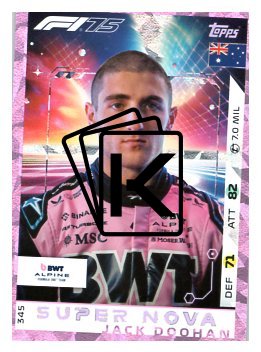 2025 Topps Turbo Attax F1 BWT Alpine Supernova 345 Jack Doohan-Paralel Pink