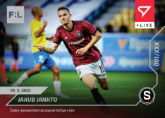 fotbalová kartička SportZoo 2022-23 Live L-037 Jakub Jankto AC Sparta Praha /98