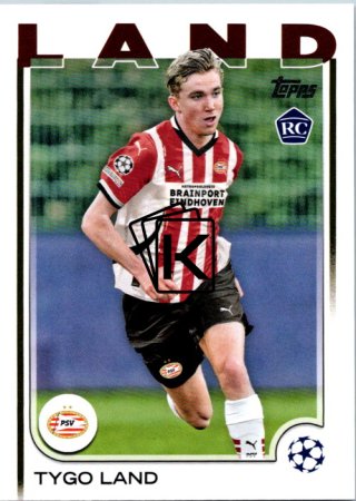 fotbalová kartička 2024-25 Topps UEFA Club Competitions Flagship 120 Tygo Land RC PSV