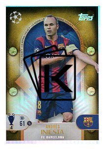 2025-26 Topps Champions League  Leading Legacies 275 Andrés Iniesta (FC Barcelona)