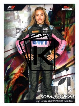 2024 Topps Finest F1 Common 62 Sophia Flörsch – F3 – Van Amersfoort Racing