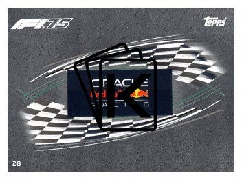2025 Topps Turbo Attax F1 Oracle Red Bull Racing  28 Team Logo