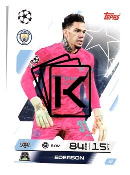fotbalová kartička 2025-26 Topps Match Attax UCC 47 Ederson (Manchester City)