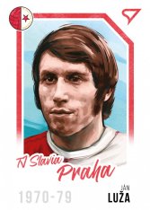 fotbalová kartička 2023 Sportzoo Dekády Portrét P-010 JÁN LUŽA SK Slavia Praha Canvas