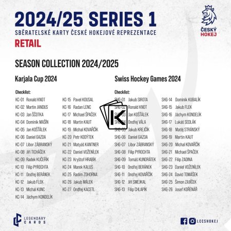 2024 25 Legendary Cards Český Hokej - Series 1 Retail Box