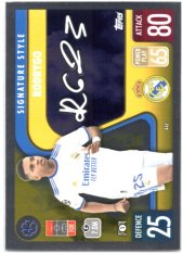 fotbalová kartička 2021-22 Topps Match Attax UEFA Champions League Signature Style 447 Rodrygo Real Madrid CF