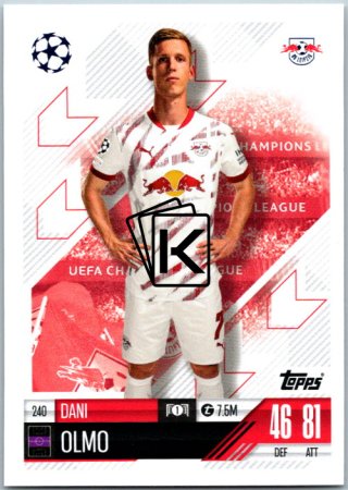 fotbalová kartička 2024-25 Topps Match Attax UEFA Club Competitions 240 Dani Olmo (RB Leipzig)
