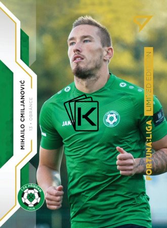 fotbalová kartička SportZoo 2020-21 Fortuna Liga Gold Limited 14 Mihailo Cmiljanović  1.FK Příbram