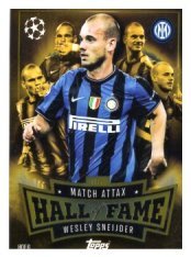 fotbalová kartička 2025-26 Topps Match Attax UCC Match Attax Hall of Fame HOF 6 Wesley Sneijder (FC Internazionale Milano)