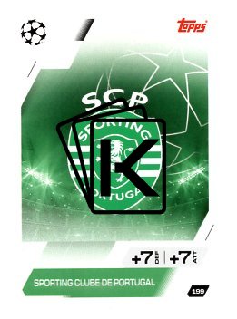 fotbalová kartička 2025-26 Topps Match Attax UCC 199 Team Logo (Sporting Clube de Portugal)