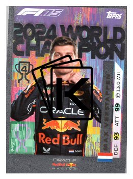 2025 Topps Turbo Attax F1 Oracle Red Bull Racing Champions  277 Max Verstappen