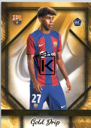 2023-24 Topps FC Barcelona team set Gold Drip GD-5 Lamine Yamal RC