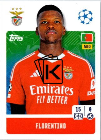2024-25 Topps Champions League 351 Florentino (SL Benfica)