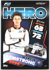 2022 Topps Formule 1 Turbo Attax 107 Marcus Armstrong (Hitech Grand Prix)